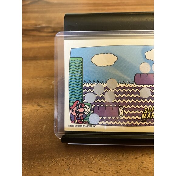 Super Mario Bros. 2 1989 Topps Nintendo Scratch-Off Screen UNSCRATCHED - Picture 2 of 5